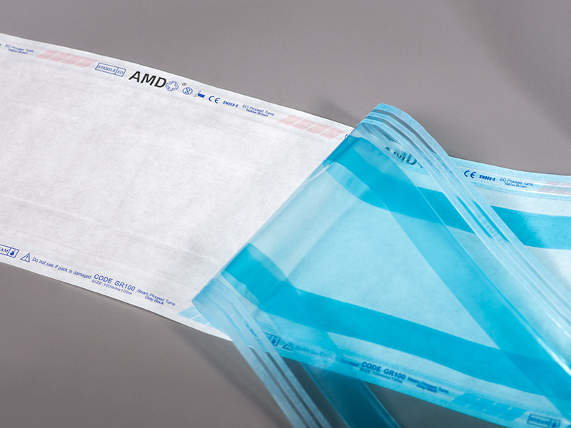 AMD sterilizacija gusseted koluta